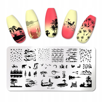 PICT YOU - Blaszka do Stempli - PY-J027 - WAKACJE PALMA