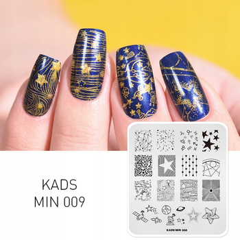 KADS - Blaszka do Stempli - MIN 009 - GWIAZDY ZODIAK
