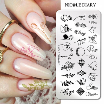 NICOLE DIARY - Blaszka do Stempli - ND-297 - WALENTYNKI
