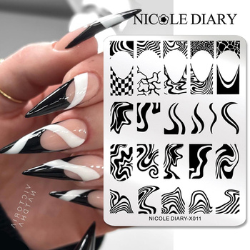 NICOLE DIARY - Blaszka do Stempli - X011 - FRENCH LINIE