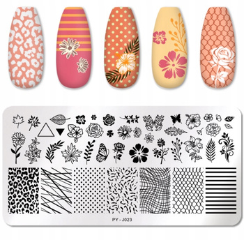 PICT YOU - Blaszka do Stempli - PY-J023 - PANTERKA KWIATY