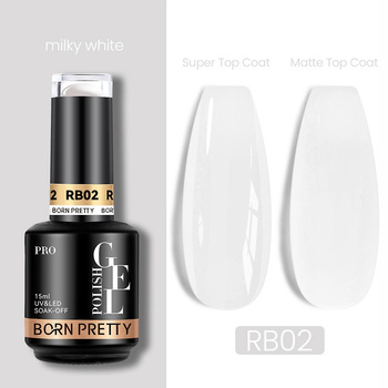 BORN PRETTY PRO - Rubber Base - KAUCZUKOWA BAZA HYBRYDOWA 15ml - RB02