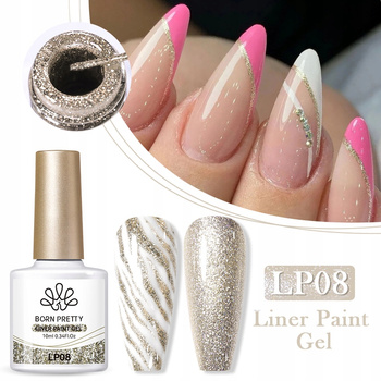 BORN PRETTY - HYBRYDOWY ŻEL DO ZDOBIEŃ Z CIENKIM PĘDZELKIEM - LP08