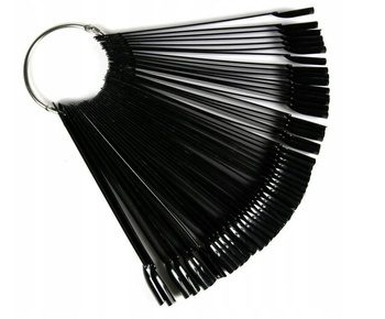 WZORNIK DO LAKIERÓW NA KOLE WACHLARZ - 50szt - KWADRAT - CZARNY