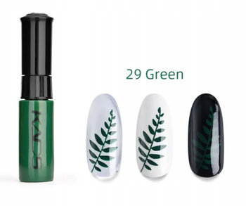 KADS - LAKIER DO STEMPLOWANIA PAZNOKCI Z PISAKIEM - 29 - GREEN