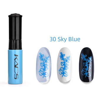 KADS - 30 (SKY BLUE) LAKIER DO STEMPLOWANIA PAZNOKCI PISAK - NIEBIESKI