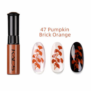 KADS - LAKIER DO STEMPLOWANIA PAZNOKCI Z PISAKIEM - 47 - PUMPKIN ORANGE