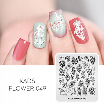 KADS - Blaszka do Stempli - FLOWER 049 - KWIATY