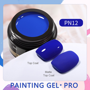 BORN PRETTY PRO - Painting Gel - FARBKA DO ZDOBIEŃ UV/LED - PN12 NIEBIESKI