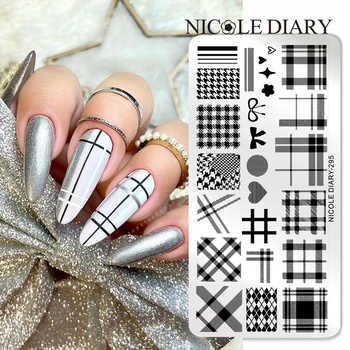 NICOLE DIARY - Blaszka do Stempli - ND-295 - KRATKA