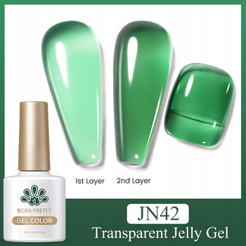 BORN PRETTY - Jelly Nude Gel Nail Polish - TRANSPARENTNY LAKIER UV - JN42