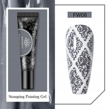 BORN PRETTY - HYBRYDOWA FARBKA DO STEMPLOWANIA PAZNOKCI - FW08