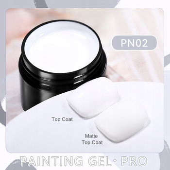 BORN PRETTY PRO - Painting Gel - FARBKA DO ZDOBIEŃ UV/LED - PN07 / BIAŁY