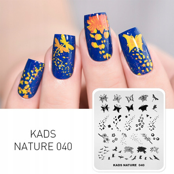 KADS - Blaszka do Stempli - NATURE 040 - MOTYL WAŻKA PTAKI