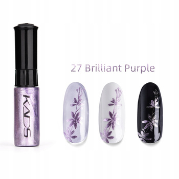 KADS - 27 (BRILLIANT PURPLE) LAKIER DO STEMPLOWANIA PAZNOKCI PISAK