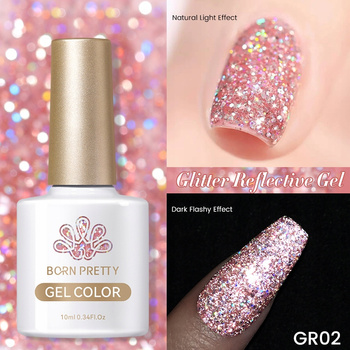 BORN PRETTY - Fantasy Reflective Gel - LAKIER HYBRYDOWY FLASH - GR02