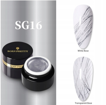 BORN PRETTY - Spider Gel UV/LED - PAJĘCZYNKA - SILVER / SREBRNY