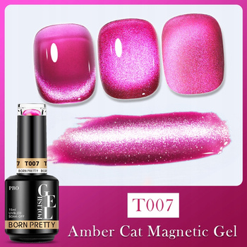 BORN PRETTY PRO - Amber Cat Magnetic Gel - Profesjonalny lakier hybrydowy magnetyczny (15ml) - T007