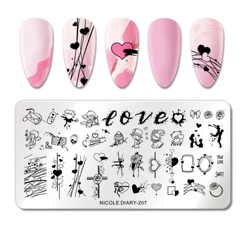 NICOLE DIARY - Blaszka do Stempli - ND-207 - WALENTYNKI