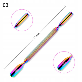 BORN PRETTY - Kopytko Radełko Pusher do Odsuwania Skórek - HOLO