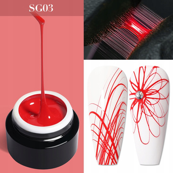 BORN PRETTY - Spider Gel UV/LED - PAJĘCZYNKA - RED / CZERWONY