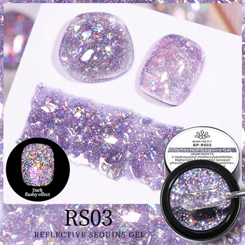 BORN PRETTY - Brokatowy Żel w słoiczku - REFLECTIVE / EFEKT FLASH - RS03