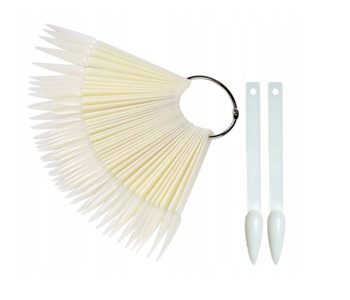 WZORNIK DO LAKIERÓW NA KOLE WACHLARZ - 50szt - SZPIC - MLECZNY