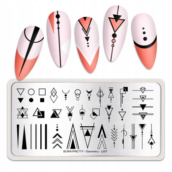 BORN PRETTY - Blaszka do Stempli - GEOMETRY-L007 - WZORY GEOMETRYCZNE